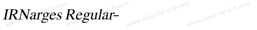 IRNarges Regular字体转换